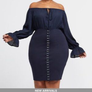 Off shoulder bodycon dress